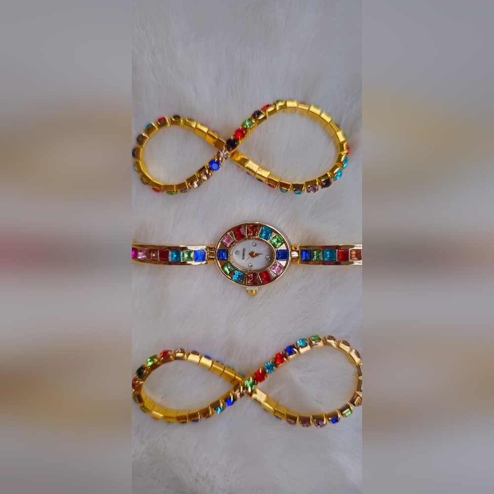 Women Watch & 2 Bracelets Set